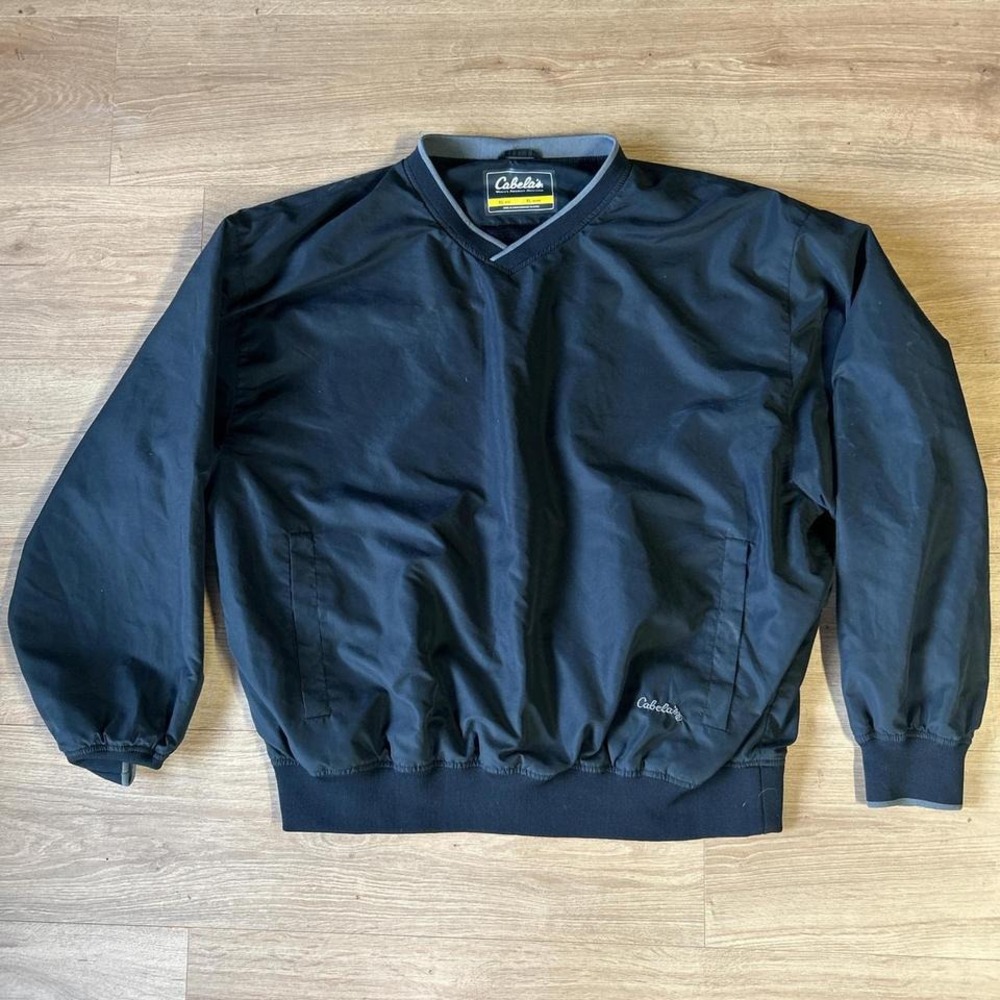 Cabela's‎ Black Windbreaker Pullover